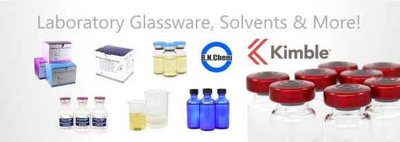 Laboratory Glassware, USP Solvents, Diluents, USP Carrier Oils, A variety of sterile serum vials