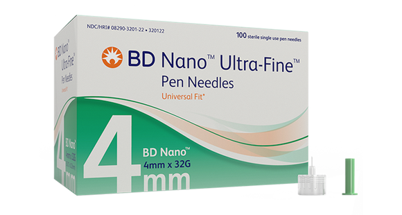 BD™ Ultra FIne Nano Pen Needle 32G x 4mm