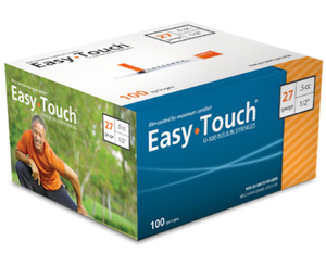Easy Touch® Insulin Syringe 27G x ½’’, 0.5cc