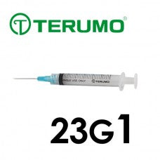 Terumo® Syringe With Needle 3cc with 23G x 1”