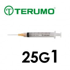 Terumo® Syringe With Needle 3cc with 25G x 1”