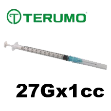 Terumo Tuberculin 1cc, 27G x ½